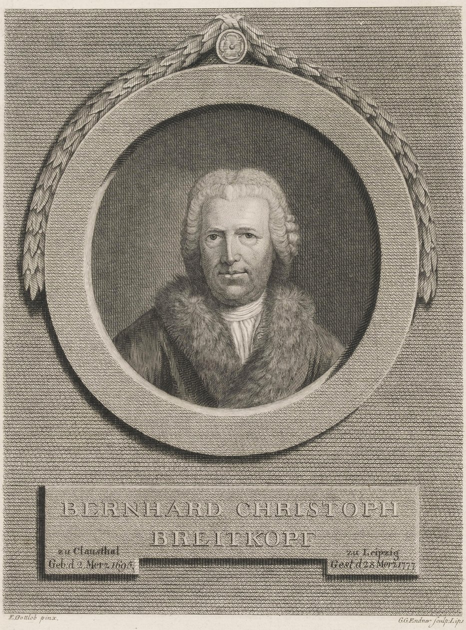 Bernhard Christoph Breitkopf de Ernst Gottlob