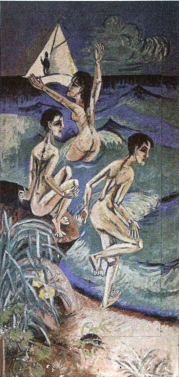 Escenas de baño en Fehmarn de Ernst Ludwig Kirchner