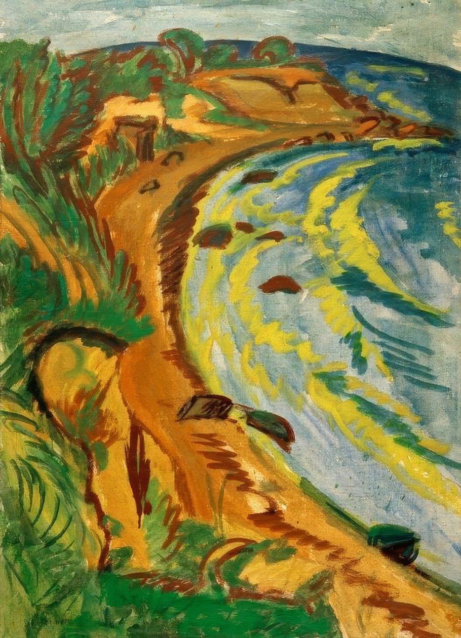 Bahía en la costa de Fehmarn de Ernst Ludwig Kirchner