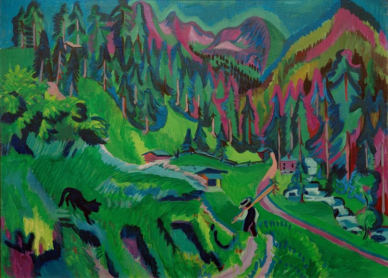 Paisaje del valle de Sertig de Ernst Ludwig Kirchner