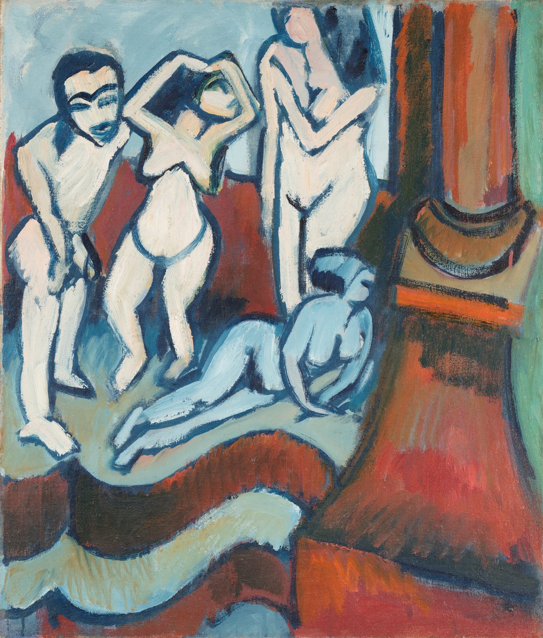 Cuatro esculturas de madera de Ernst Ludwig Kirchner