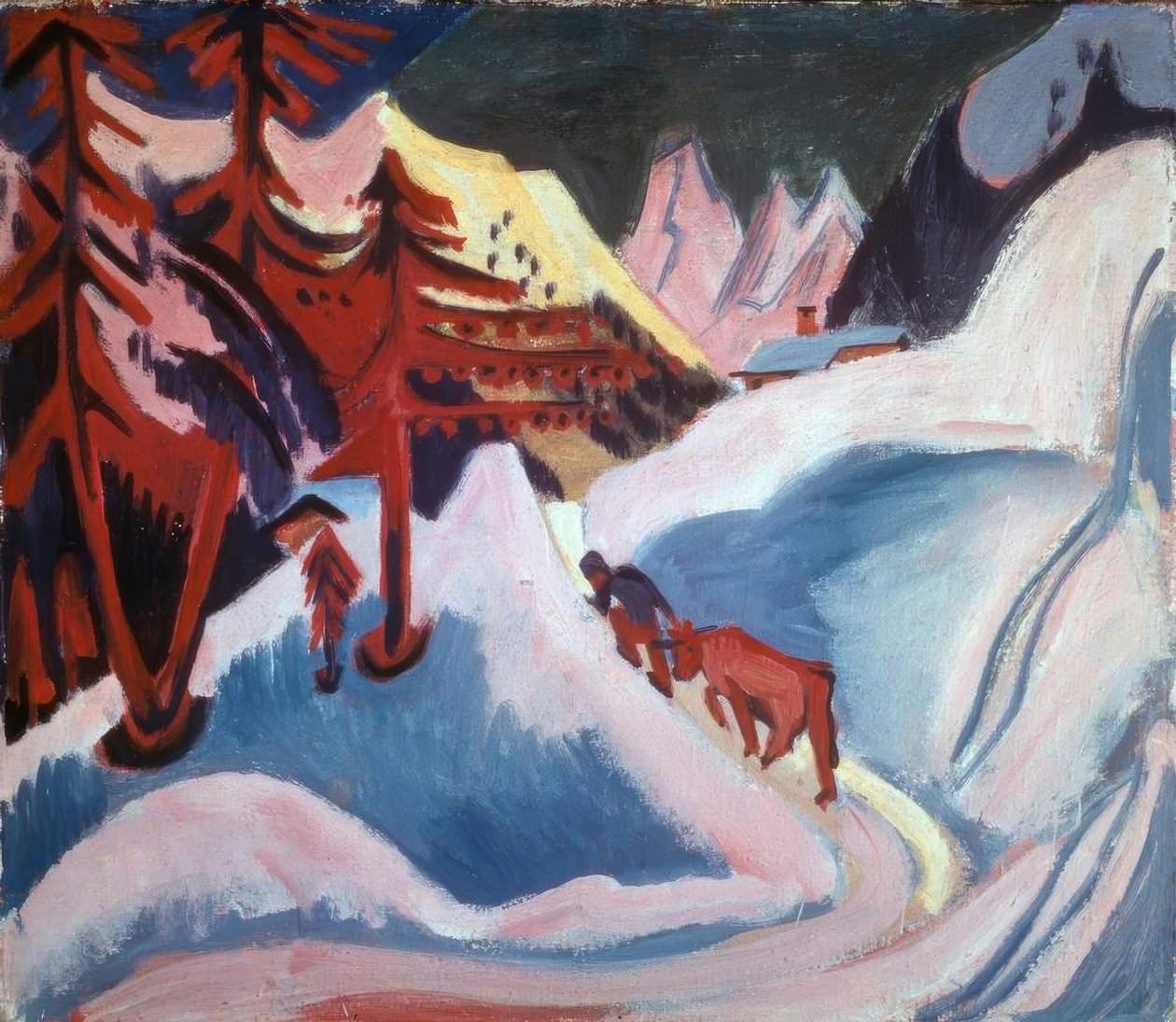 Invierno en Davos de Ernst Ludwig Kirchner