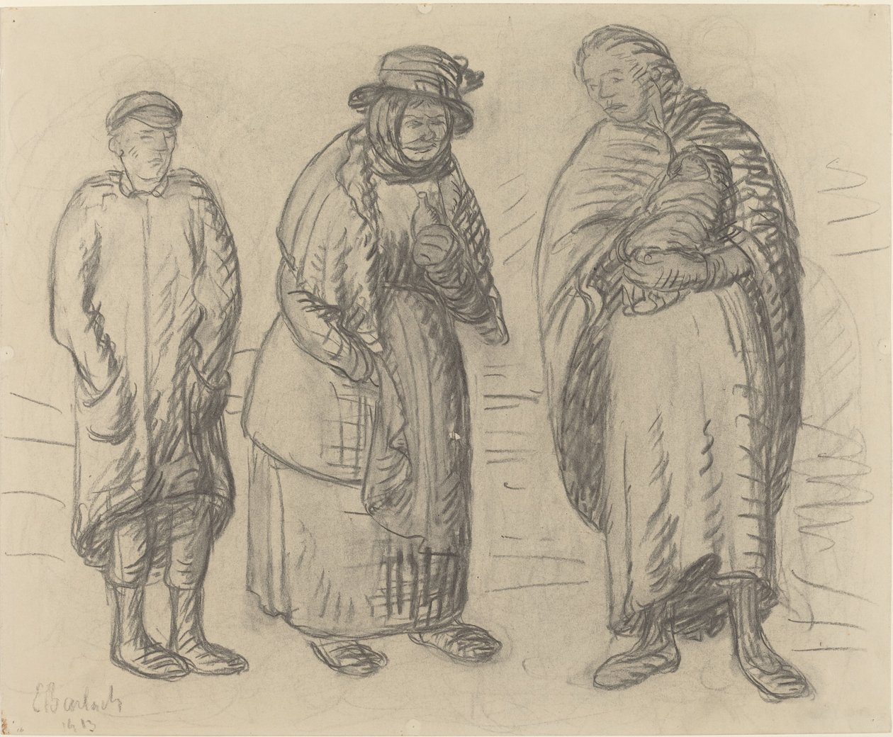 Tres Figuras de Ernst Barlach