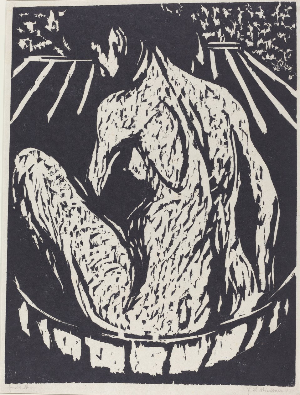 Desnudo femenino, 1908 de Ernst Ludwig Kirchner