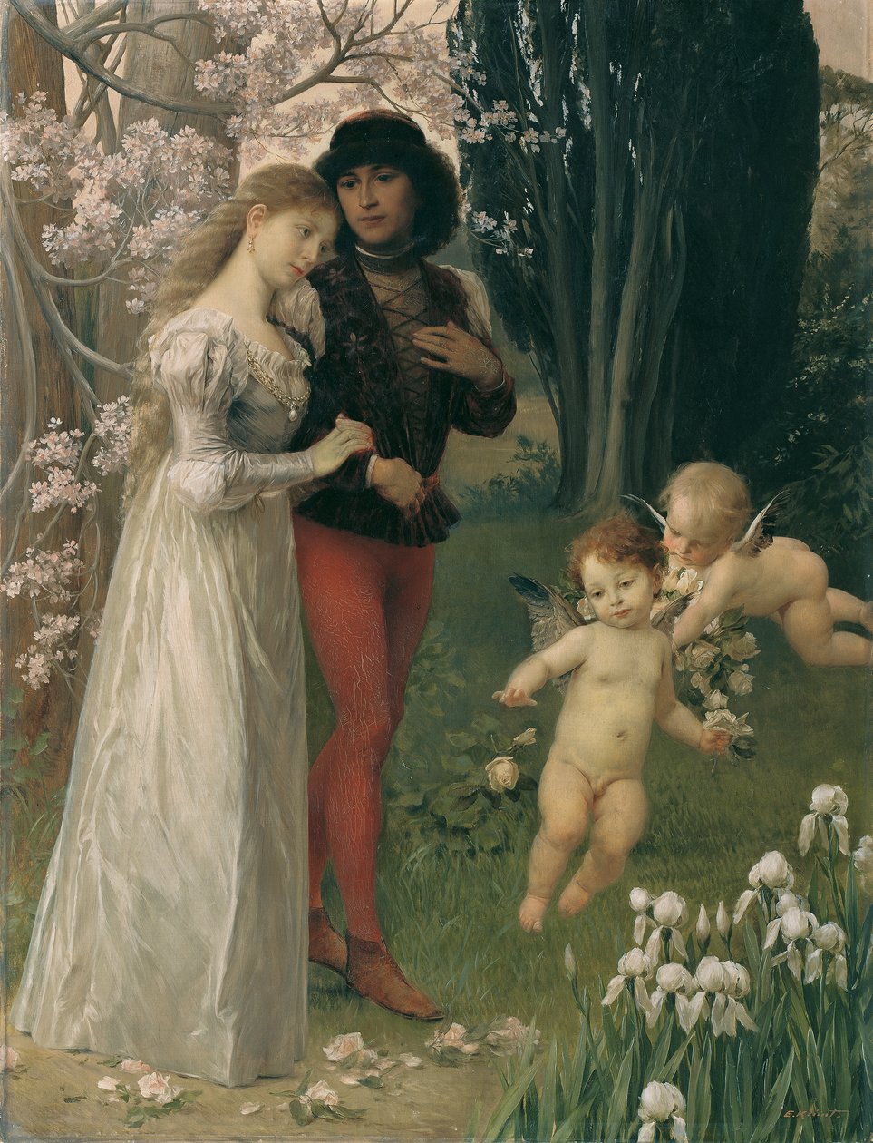 Francesca de Rimini y Paolo de Ernst Klimt