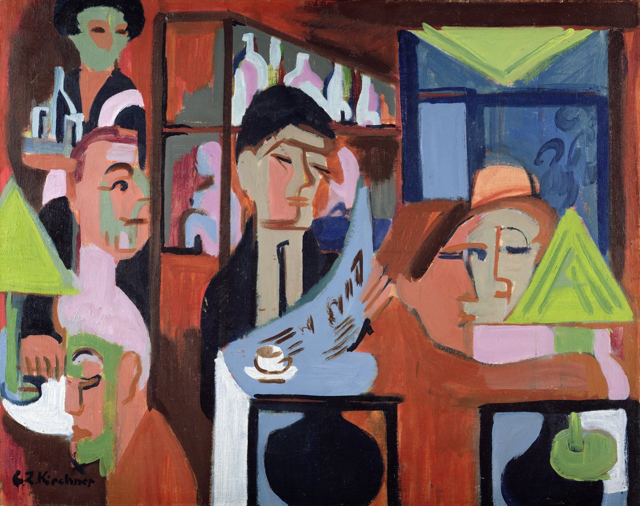 Un café en Davos de Ernst Ludwig Kirchner