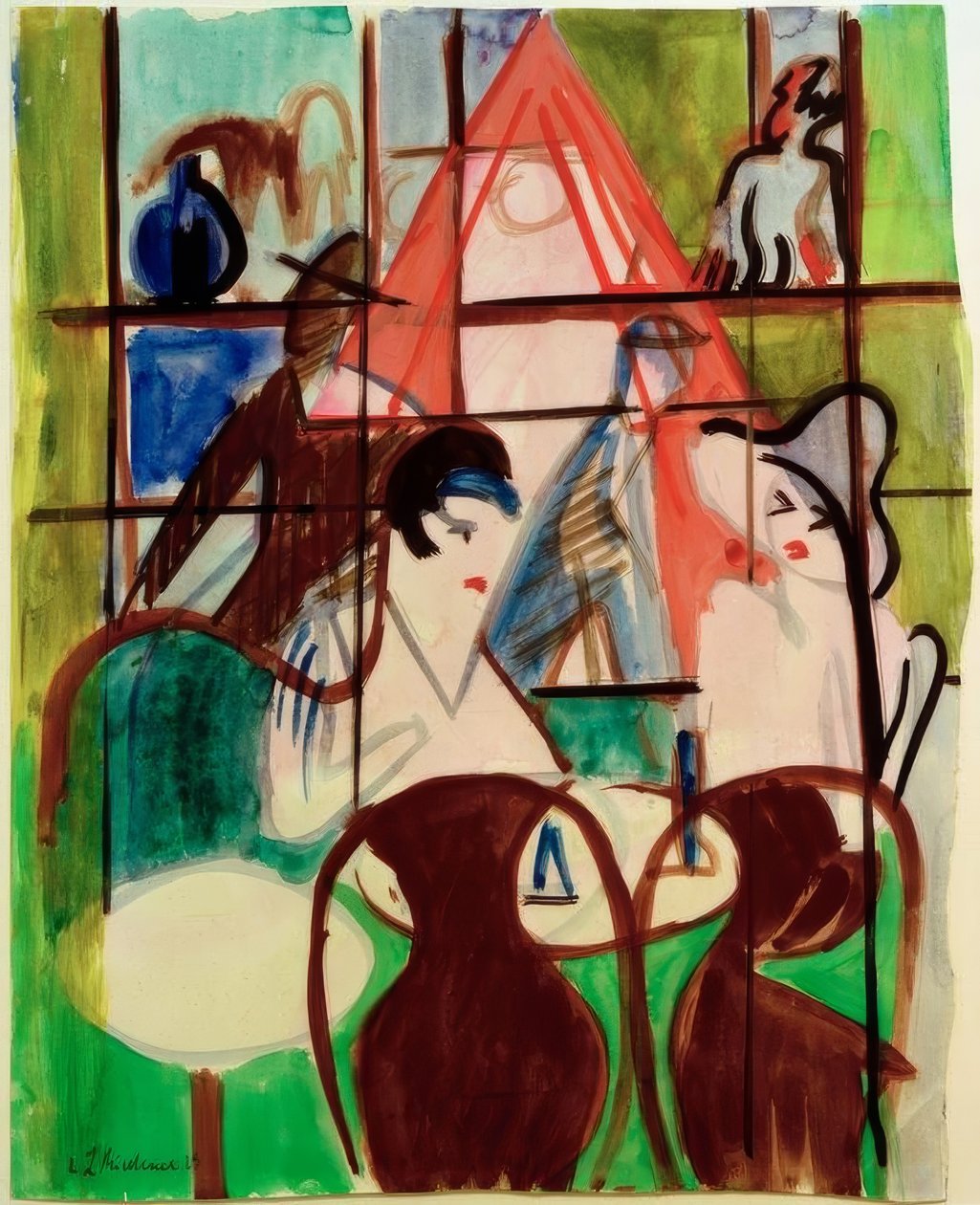 Café de la estación de Ernst Ludwig Kirchner