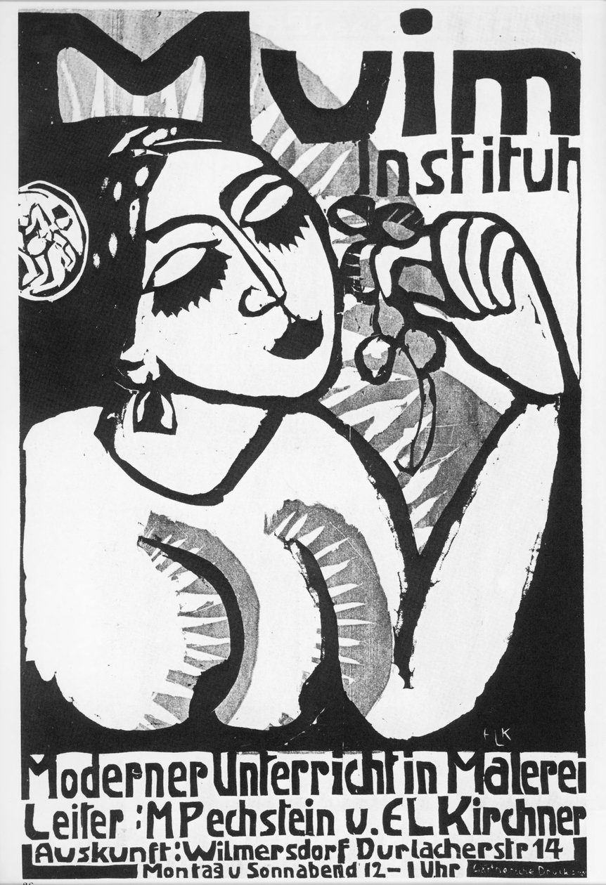 Ernst Ludwig Kirchner: Instituto Muim ... (xilografía) de Ernst Ludwig Kirchner