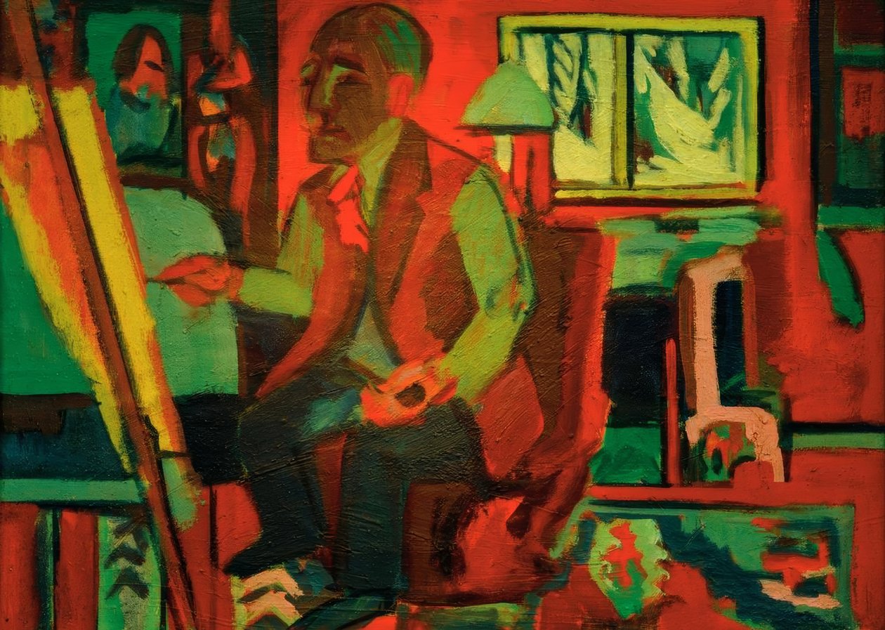 Holandés en el estudio – Jan Wiegers de Ernst Ludwig Kirchner