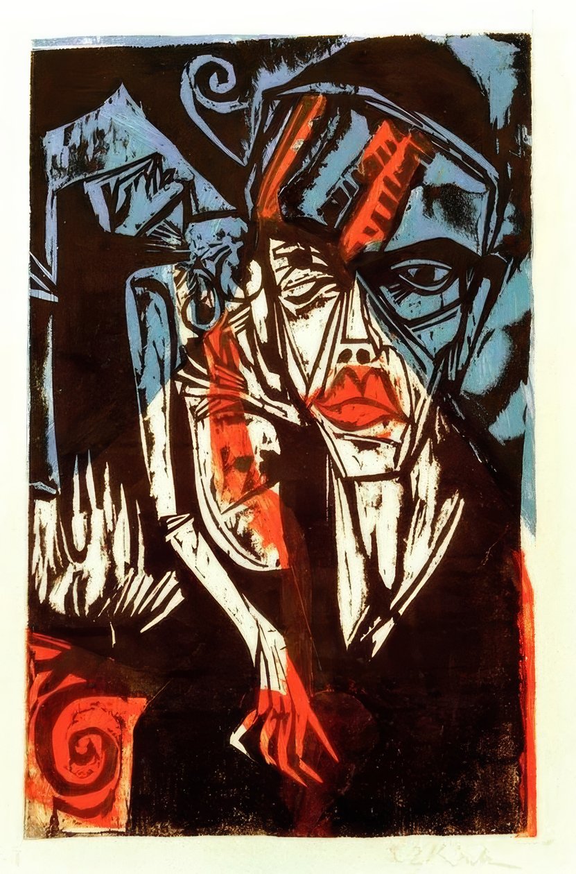 Luchas (Tormentos del amor) de Ernst Ludwig Kirchner