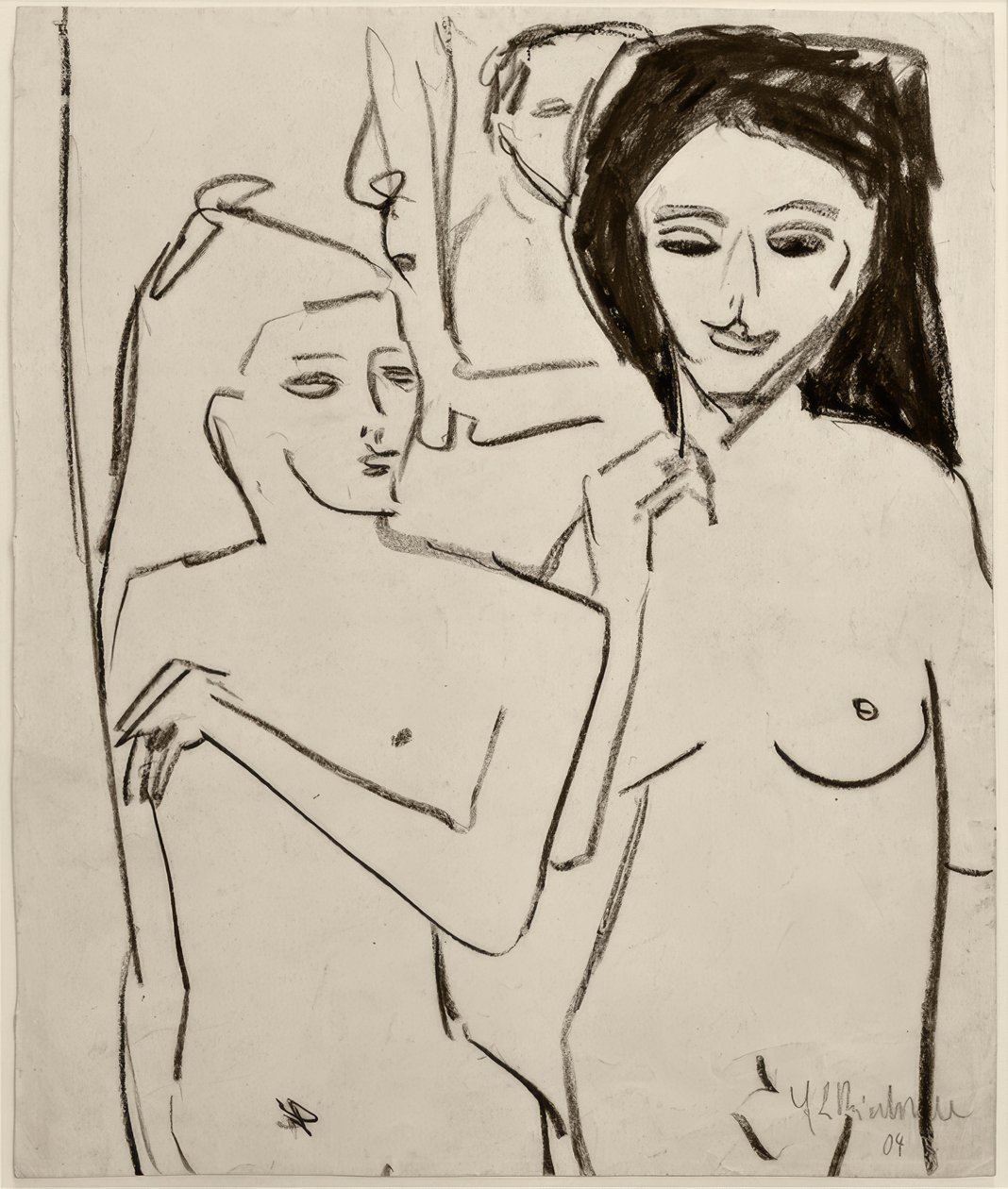 Sin título (Dos chicas desnudas) de Ernst Ludwig Kirchner