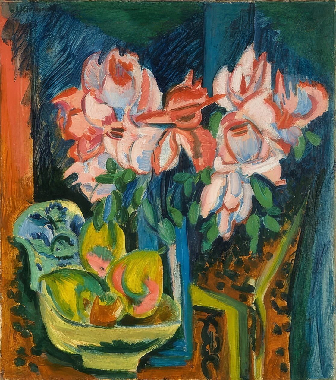 Rosas de Ernst Ludwig Kirchner