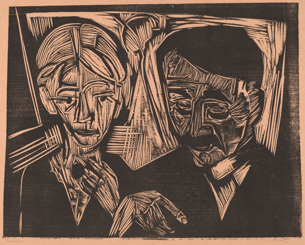 La Pareja Casada Müller de Ernst Ludwig Kirchner