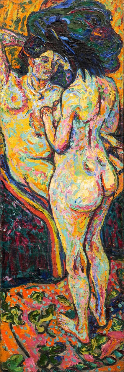 Dos Desnudos [anverso] de Ernst Ludwig Kirchner