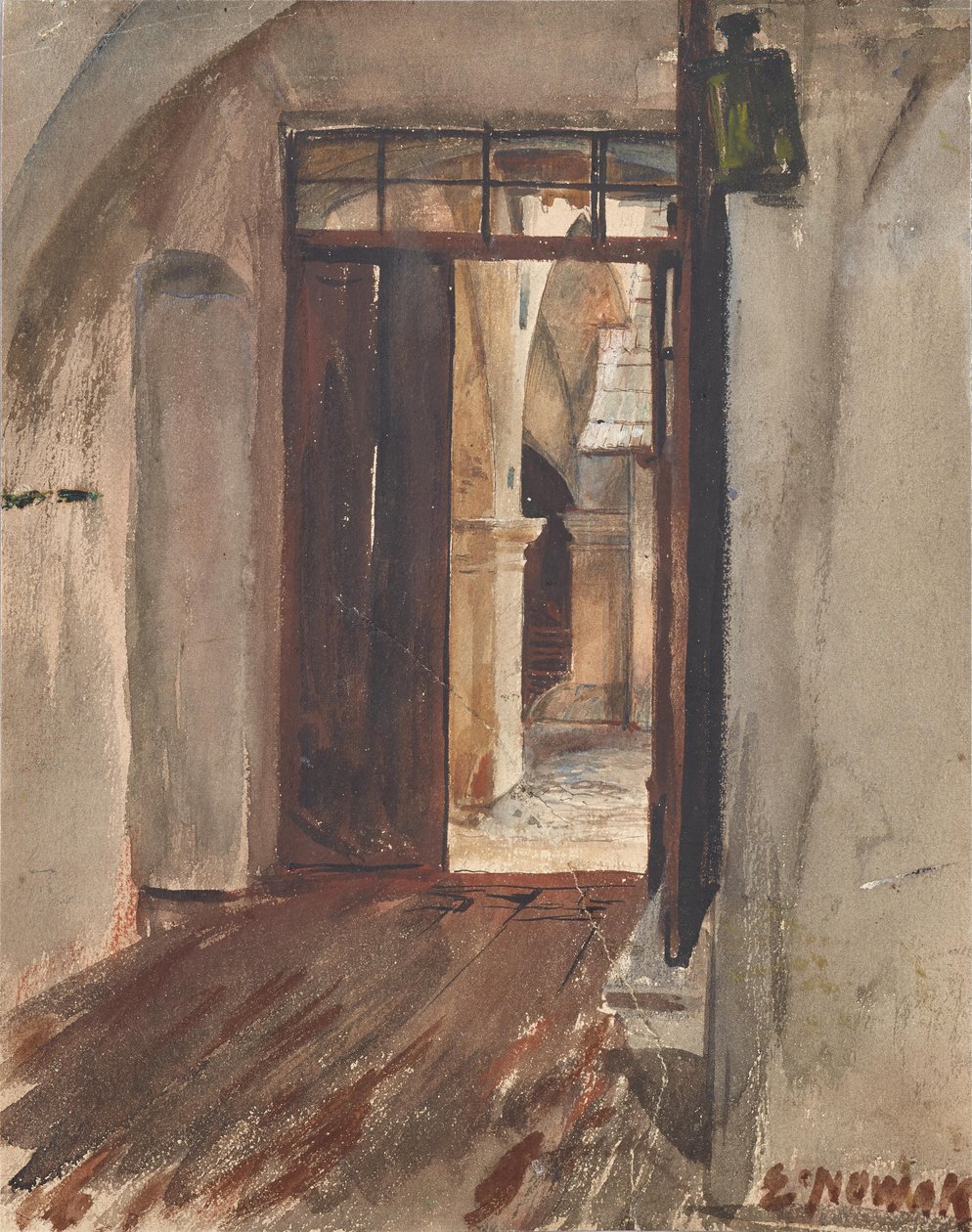 Pasillo y patio de Ernst Nowak