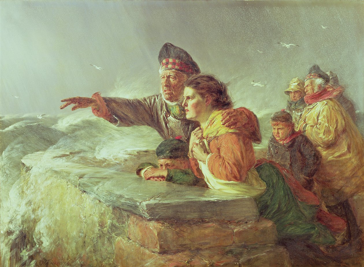 El Barco Perdido, c.1876 de Erskine Nicol