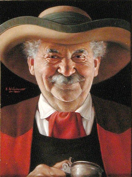Good Cheer! c.1930 (óleo sobre tabla) de Erwin Eichinger
