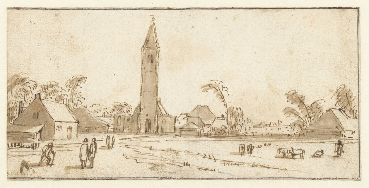 Vista de Spaarnwoude de Esaias van de Velde