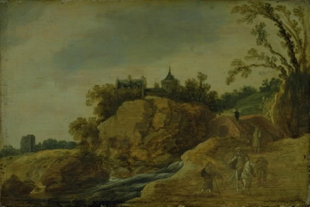 Paisaje Rocoso con un Castillo de Esaias van de Velde