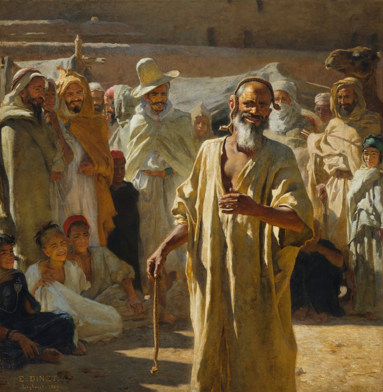 El encantador de serpientes de Alphonse Etienne Dinet