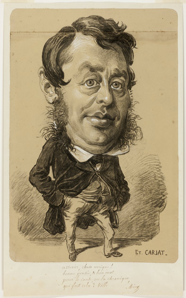 Caricatura de un hombre de Etienne Carjat
