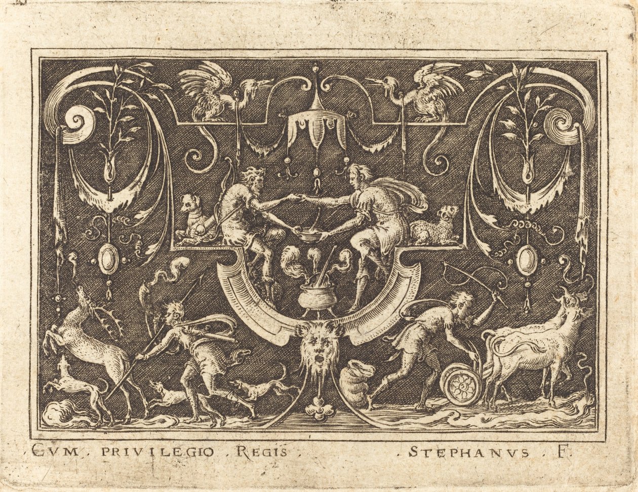 Esaú vendiendo su primogenitura de Etienne Delaune