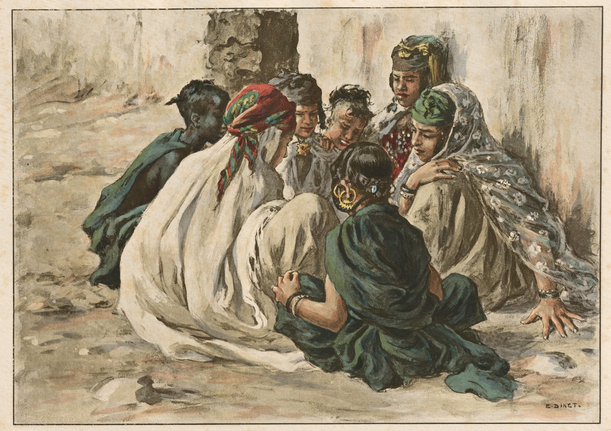 Juegos de Chicas en Laghouat de Alphonse Etienne Dinet