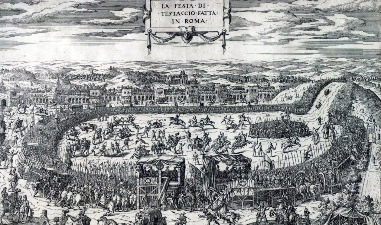 Dupérac Fiesta de Testaccio 1554 de Etienne Duperac