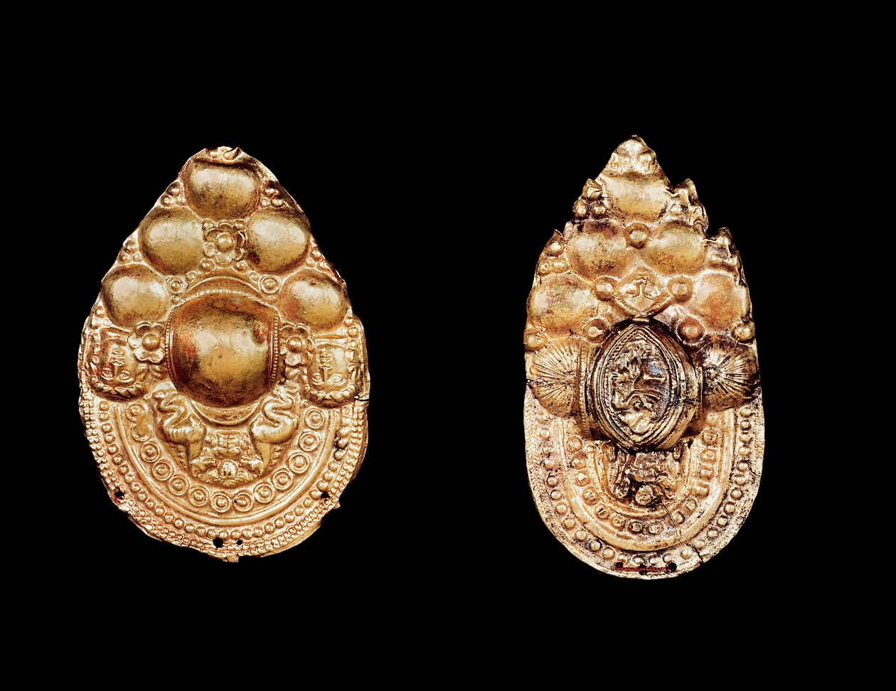 Joyería etrusca: pendiente de oro de Etruscan Etruscan