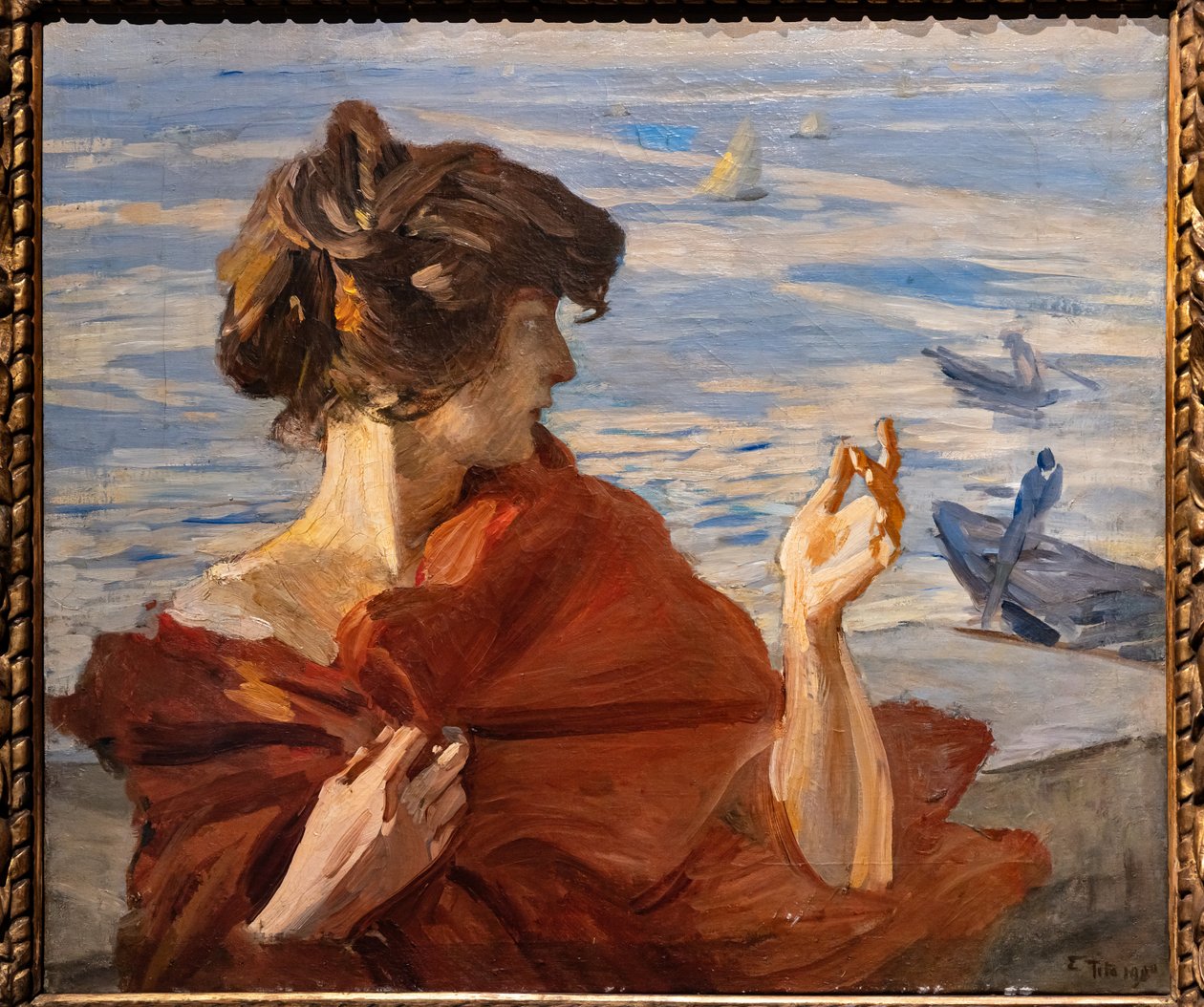 En el muelle de Venecia de Ettore Tito