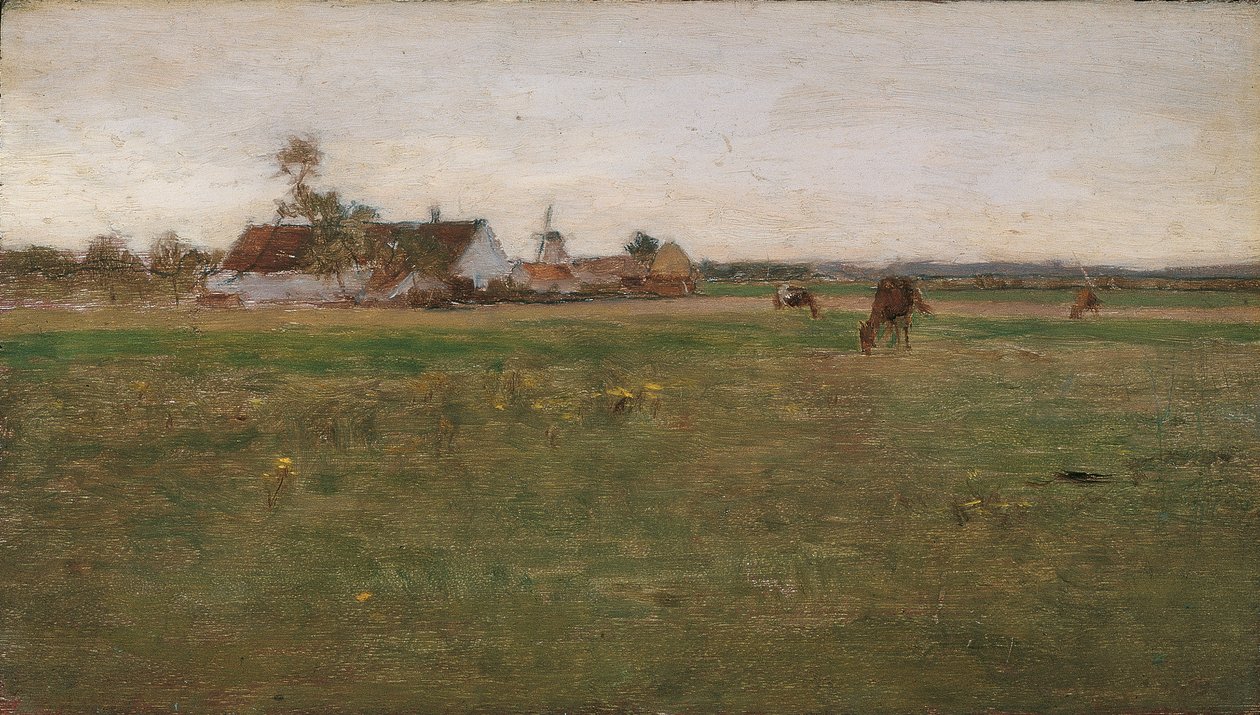 paisaje de la tarde de Eugen Jettel