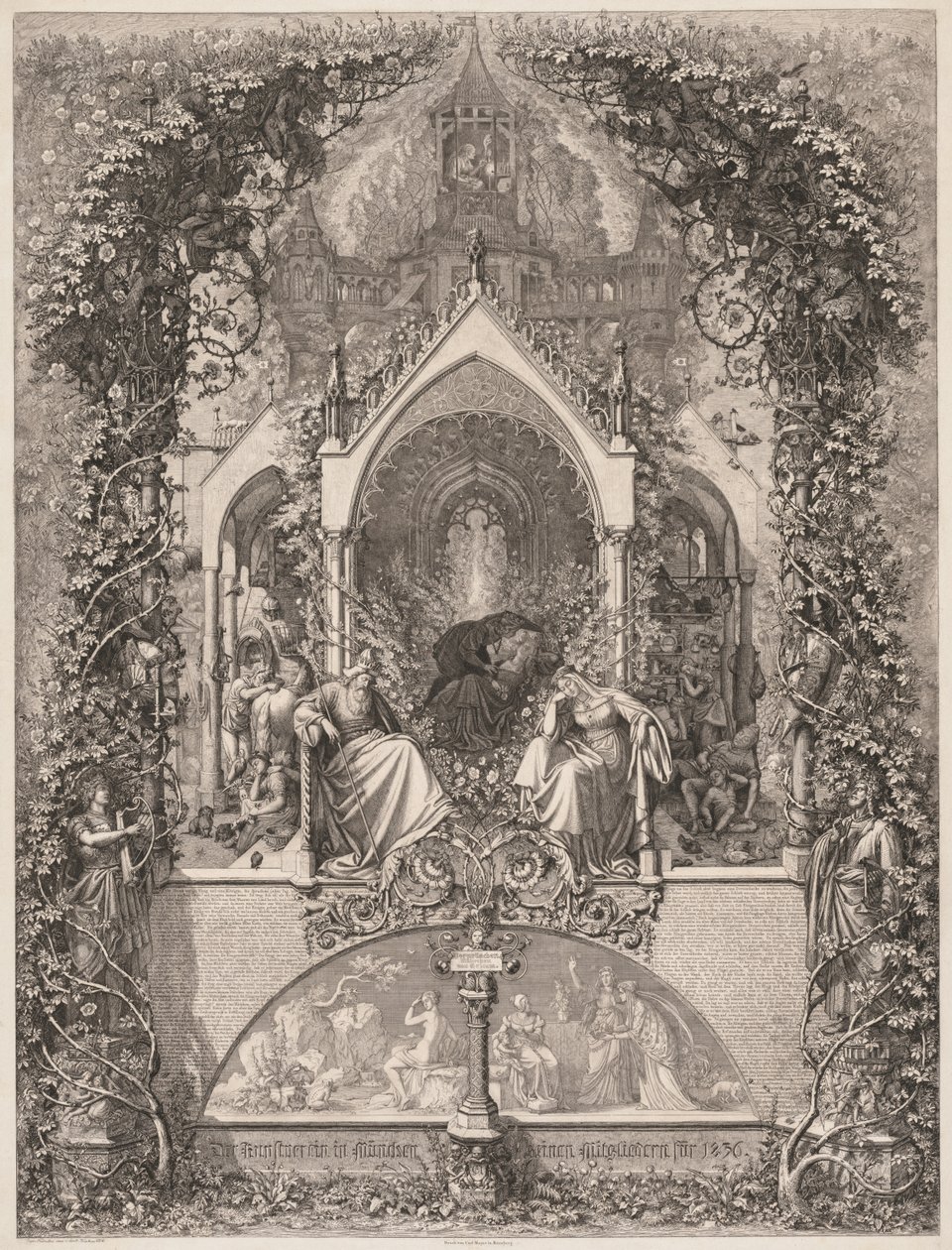 Briar Rose (Dornröschen) de Eugen Napoleon Neureuther