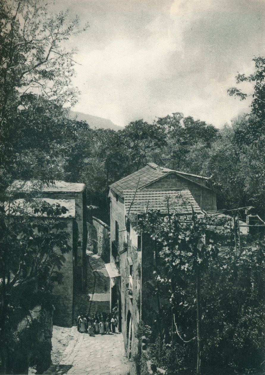 Calle estrecha, Capri, Italia, 1927 de Eugen Poppel