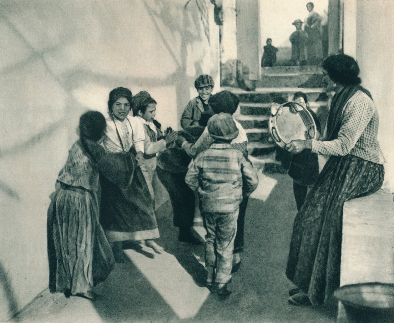 Tarantela, Capri, Italia, 1927 de Eugen Poppel