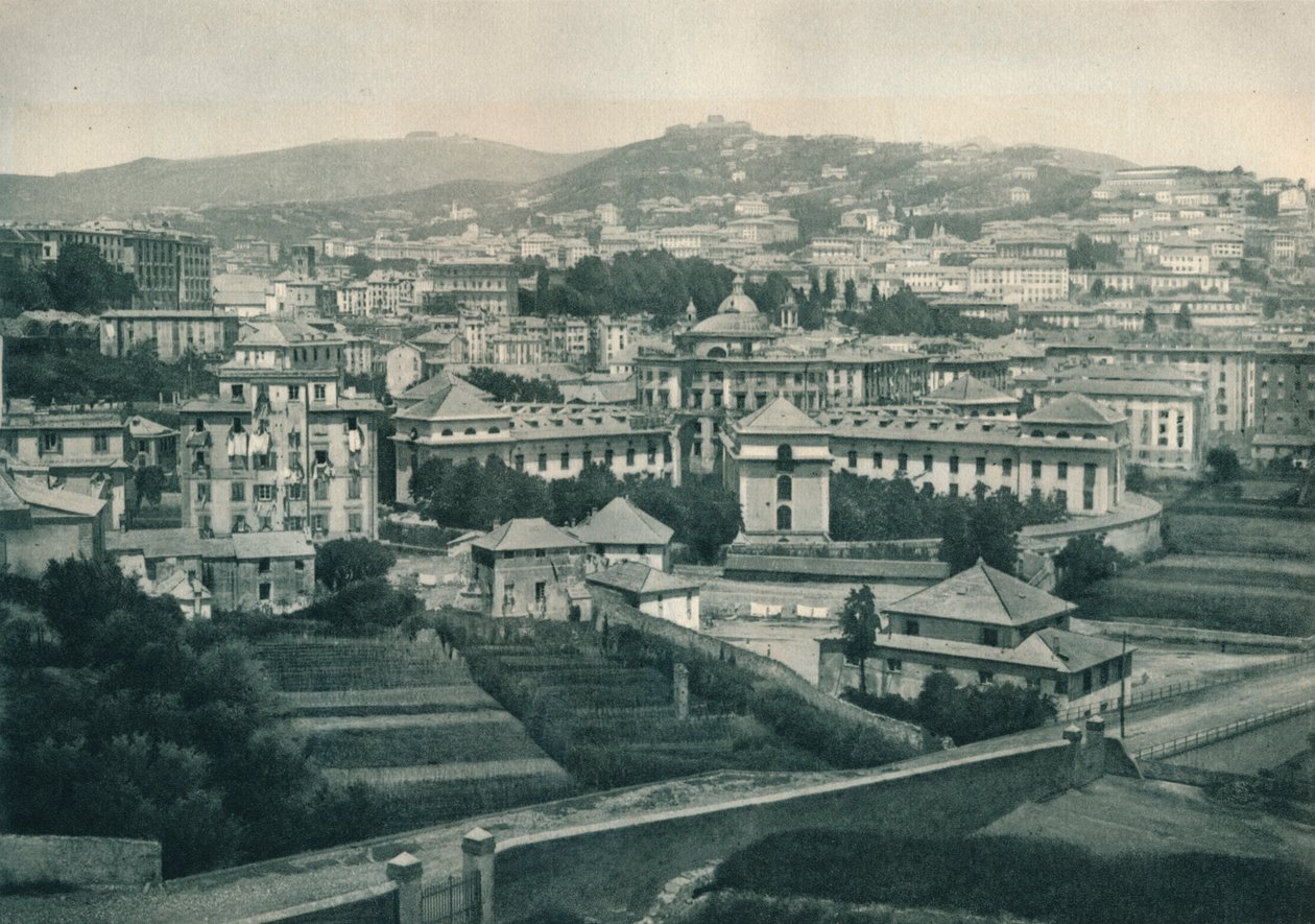 Vista de Génova, Italia, 1927 de Eugen Poppel