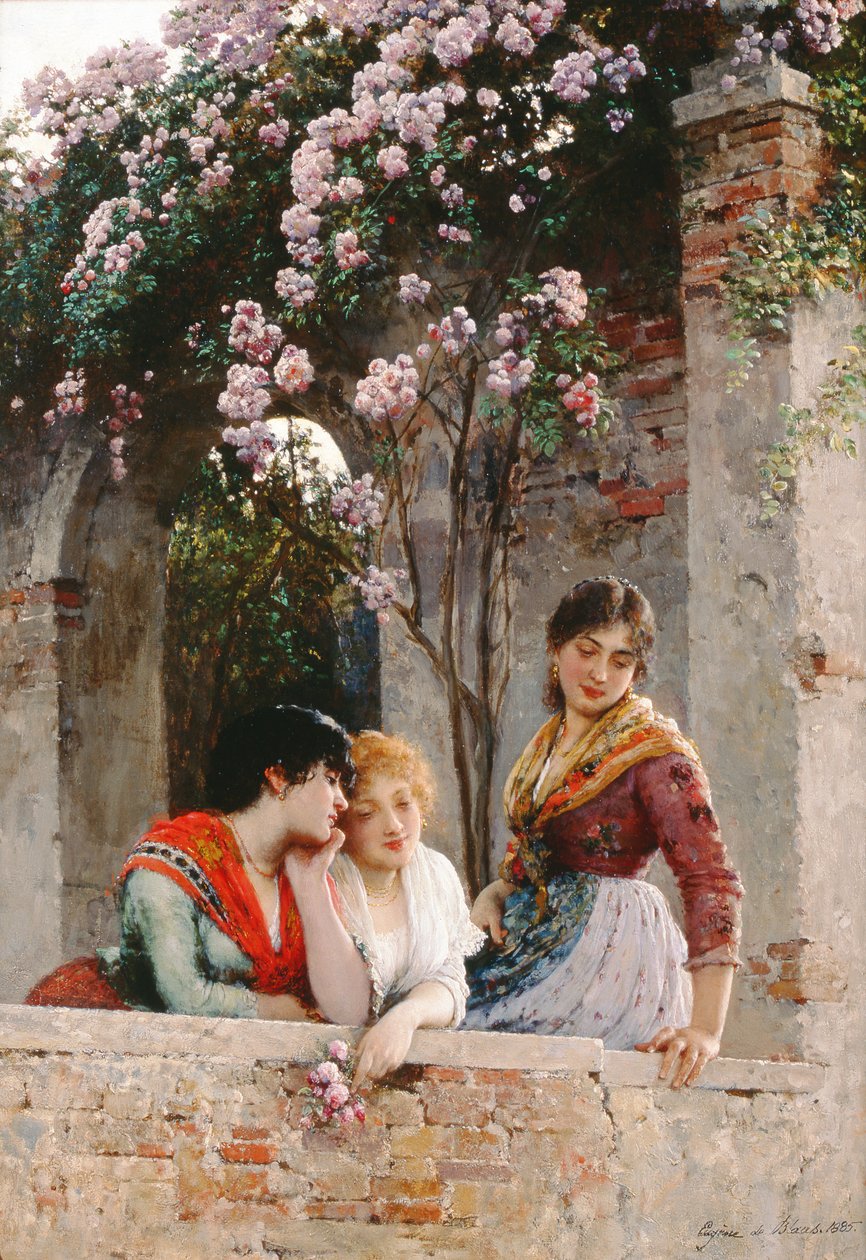 En la terraza de Eugen von Blaas