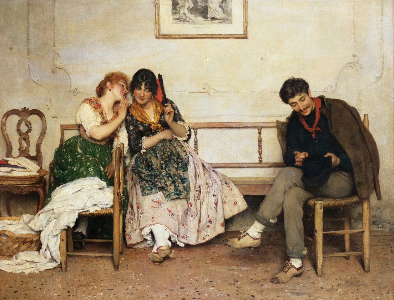Propuesta de Amor, 1884 de Eugen von Blaas
