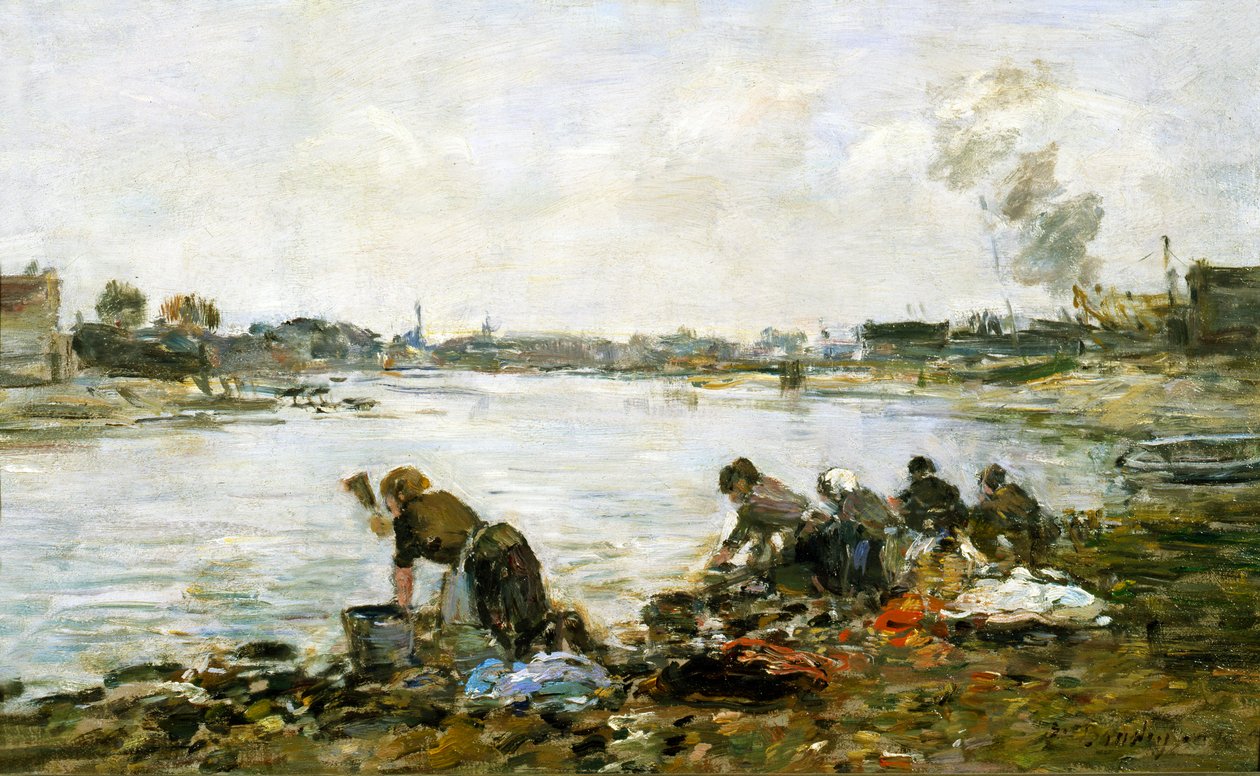 Las lavanderas de Eugene Louis Boudin
