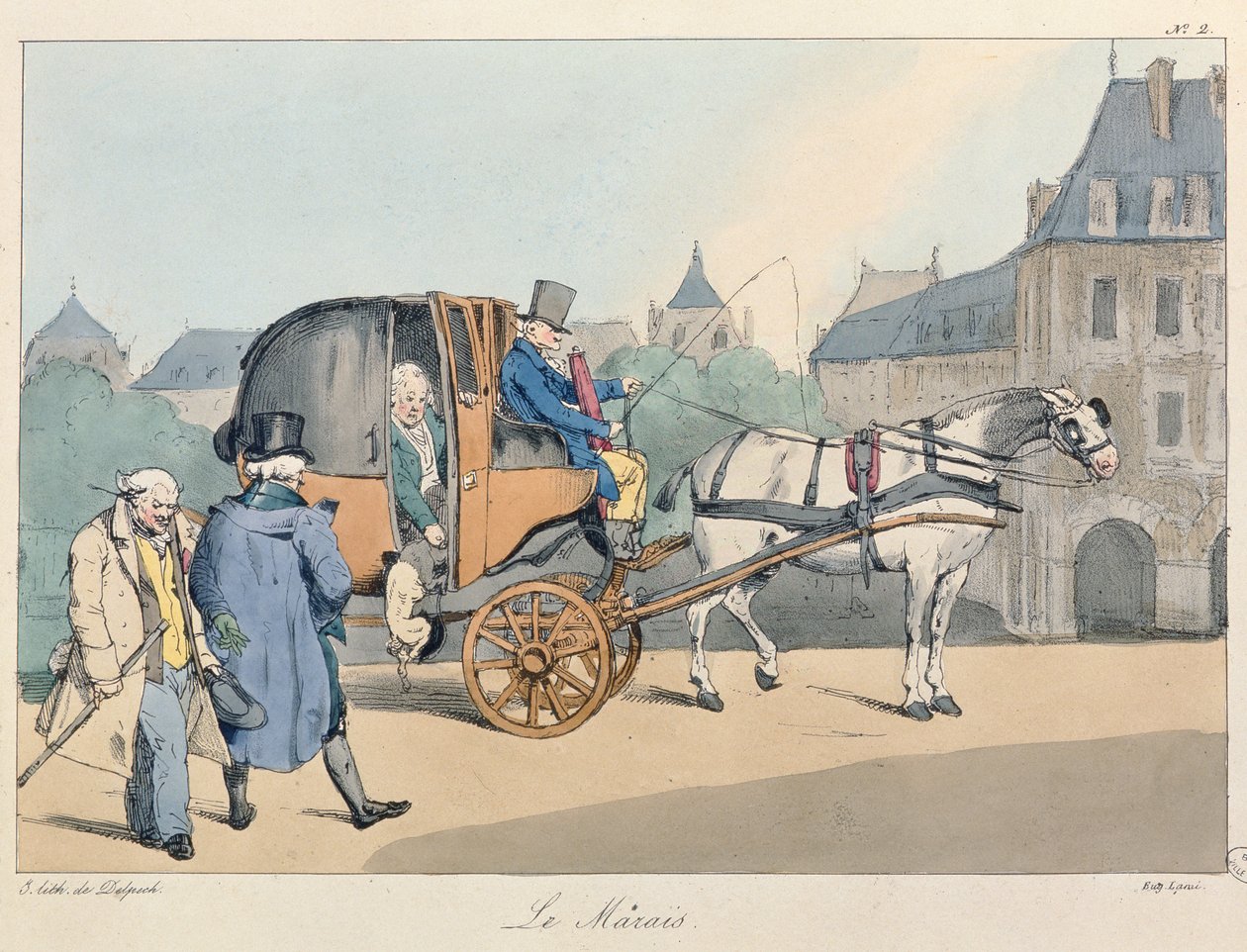Le Marais, c.1825 de Eugene Louis Lami