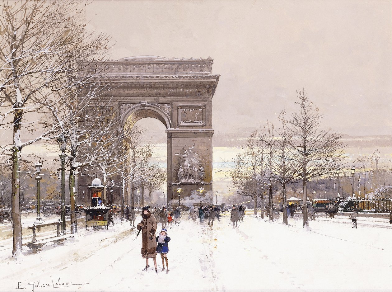 El Arco de Triunfo de Eugene Galien Laloue