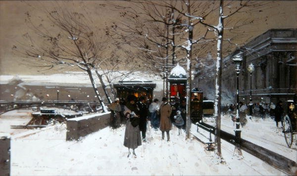 Quai de Seine de Eugene Galien Laloue