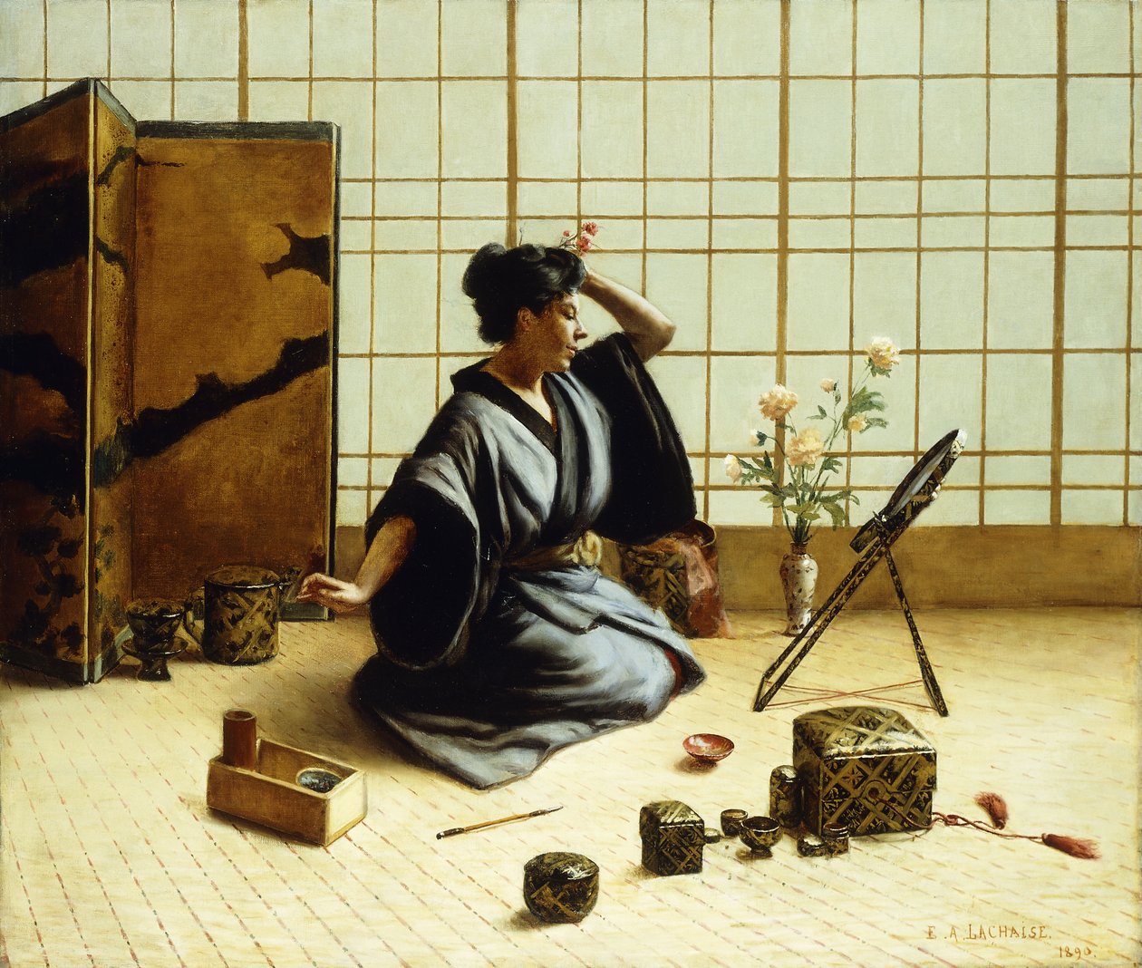 La chica geisha, 1890 de Eugene Armand Lachaise
