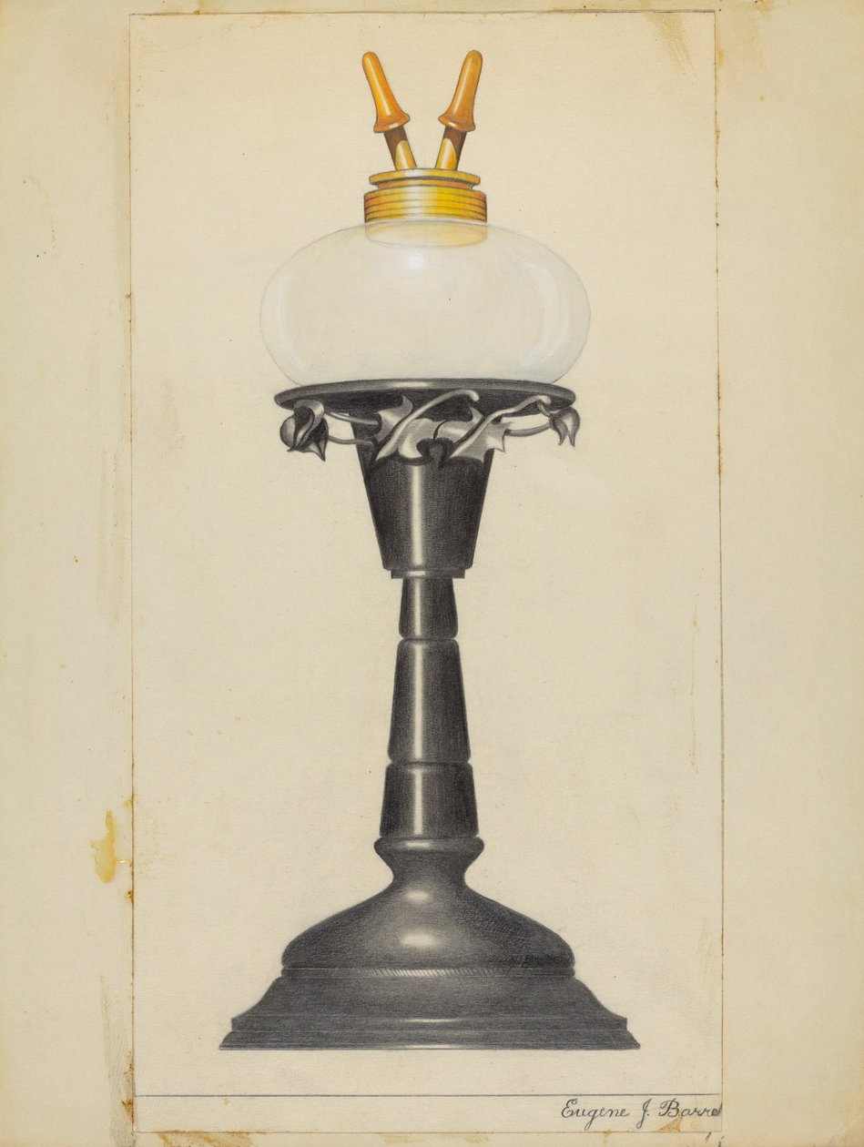 Lámpara de alcanfor de Eugene Barrell