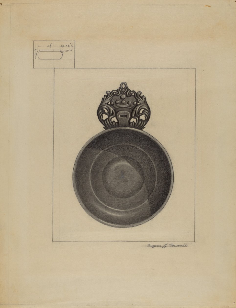 Escudilla de Peltre de Eugene Barrell