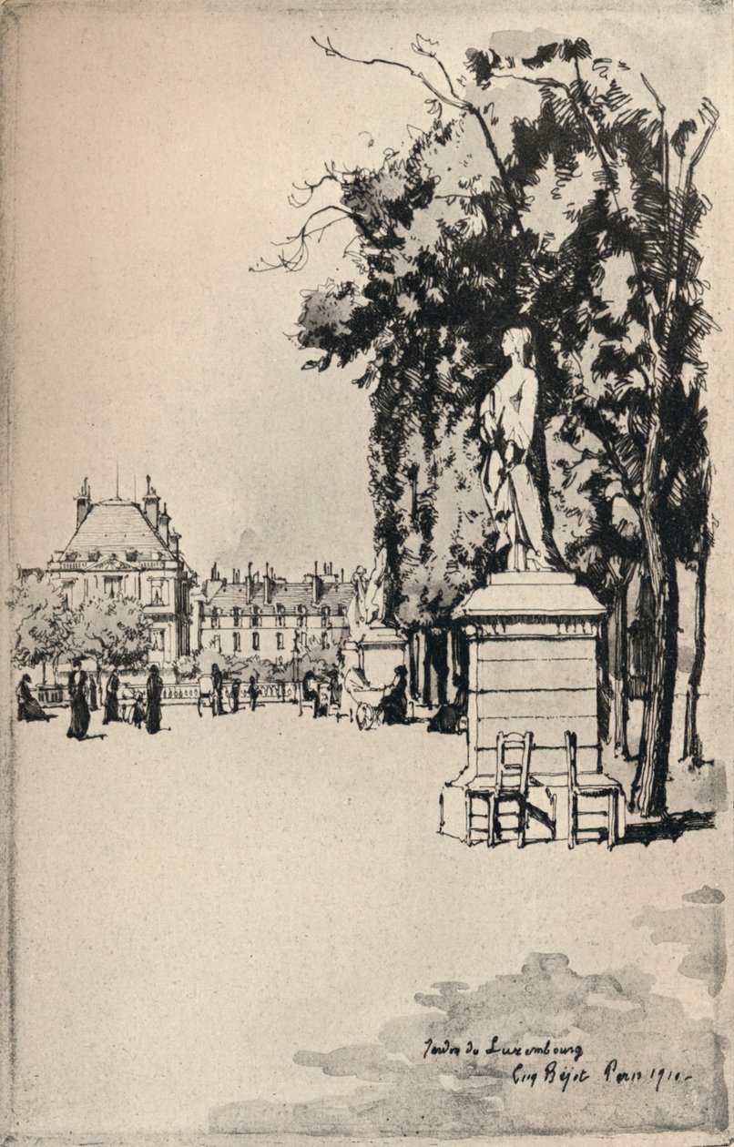 Jardín de Luxemburgo, 1915 de Eugene Bejot