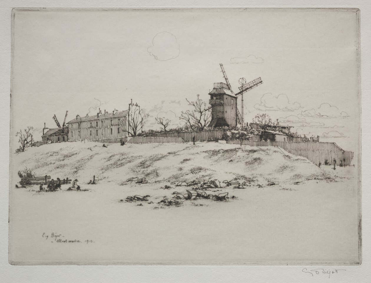 Moulin de la Galette, Montmartre de Eugene Bejot