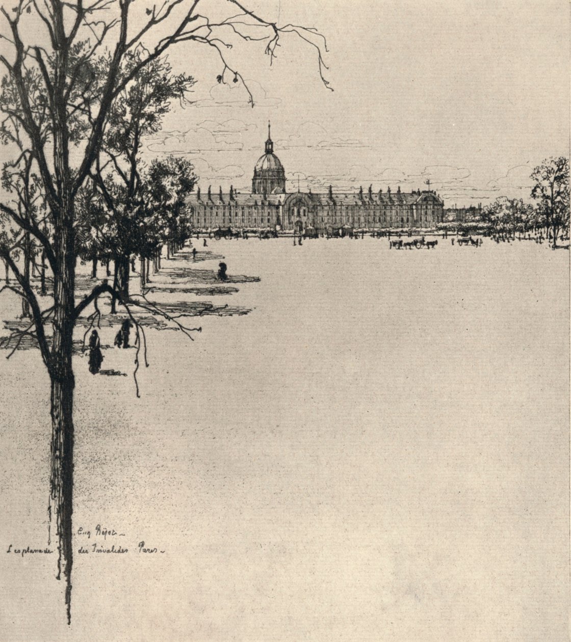La explanada de Les Invalides, 1915 de Eugene Bejot