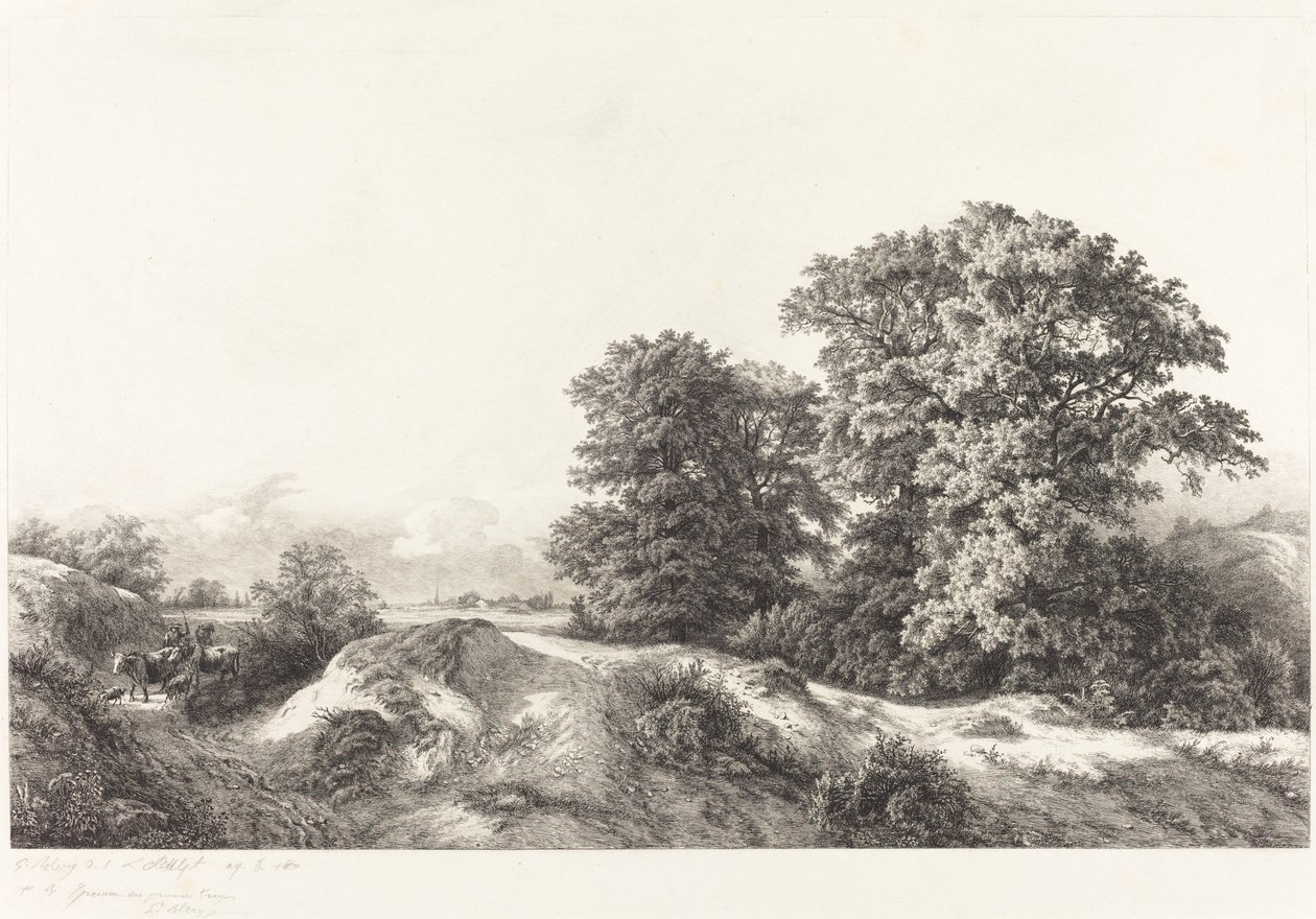 Robles en los Vaux de Cernay de Eugene Bléry