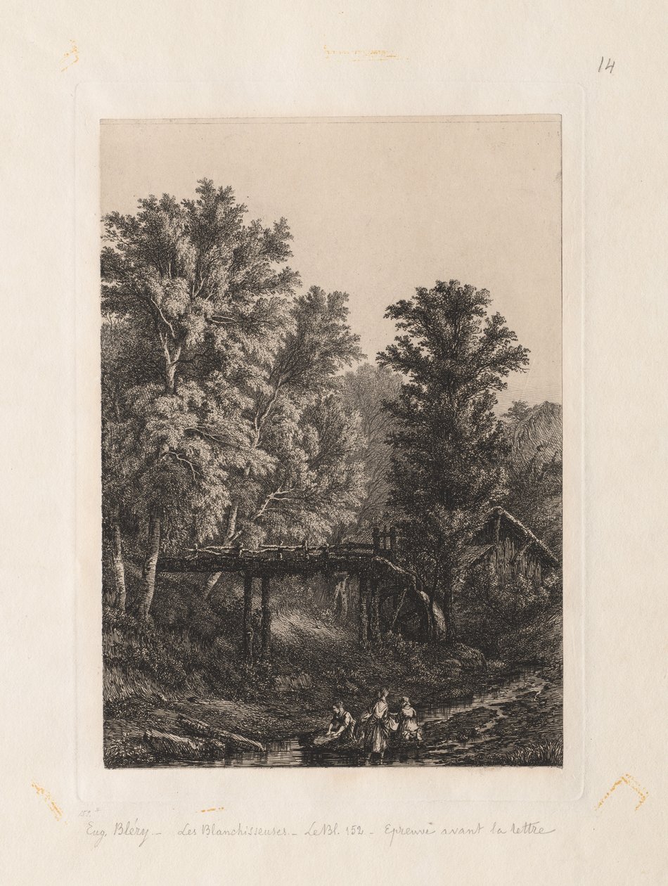 Las Lavanderas, 1838 de Eugene Bléry