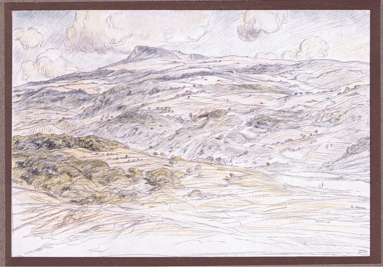 Monte La Verna de Eugene Burnand
